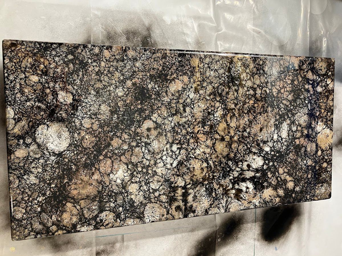 Decorative epoxy flake blend by South Coast Epoxy